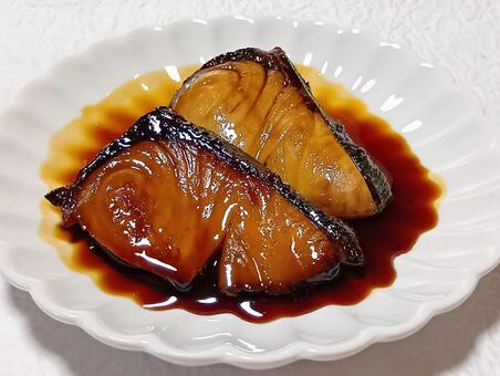 ぶりの照り焼き ぶりの照り焼き,鰤の照り焼き,和食の写真素材