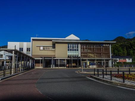 【山口県】下関市・長府駅 長府駅,駅,下関の写真素材