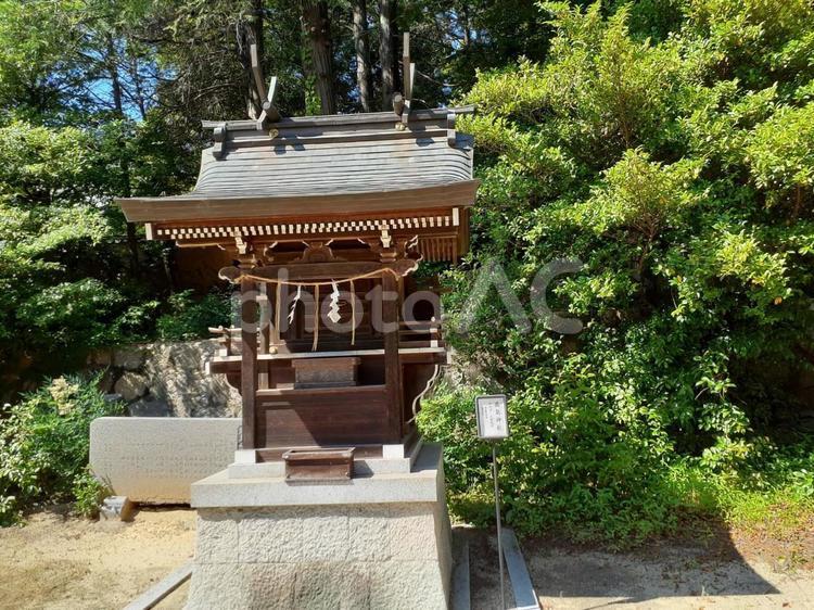 鶴﨑神社　摂社　鹿島神社 鶴﨑神社,鹿島神社,岡山の写真素材