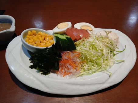 季節の夏サラダ【夏】② サラダ,野菜,ベジタリアンの写真素材