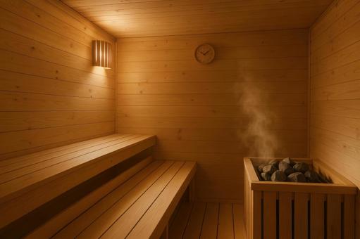 木の香りが漂うサウナ室 木の香りが漂うサウナ室の写真