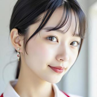 美肌の美しい日本人女性 AI生成画像 美肌の美しい日本人女性 AI生成画像 の写真