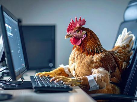 パソコン作業の写真