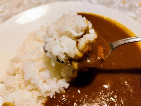 カレーいただきます カレーいただきます カレーライス,ライスカレー,レトロの写真素材