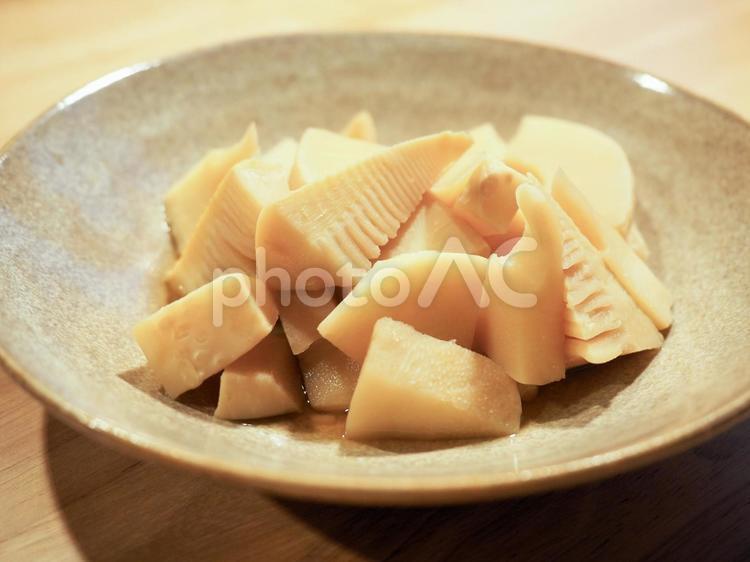 春の味覚　美味しそうな筍の煮物 たけのこ,タケノコ,煮物の写真素材