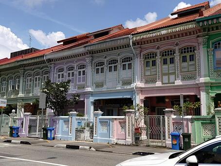 シンガポールのカトン地区 カトン,シンガポール,海外の写真素材