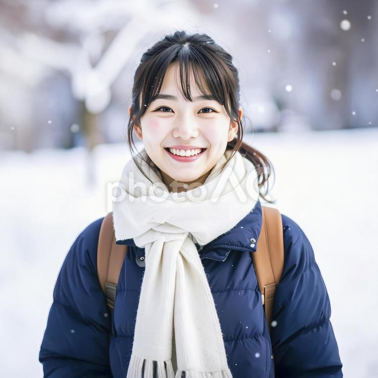 女子高校生　AI生成画像  女子高校生,女性,学生の写真素材