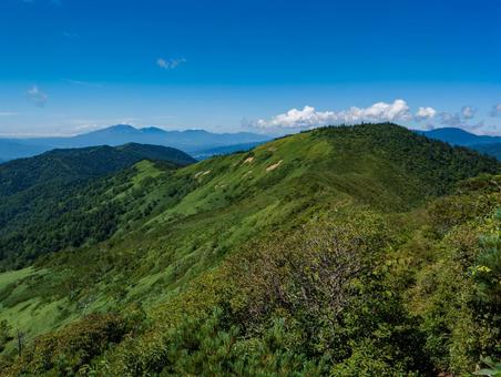 白砂山稜線 白砂山,群馬,登山の写真素材