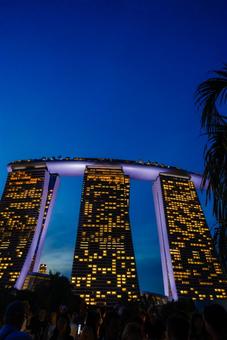 【シンガポール】マリーナベイサンズ ガーデンズバイザベイ,海外,シンガポールの写真素材