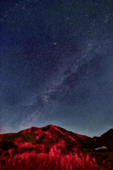 ミルキーウェイ 天の川,ミルキーウェイ,くじゅうの写真素材