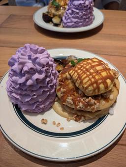 パンケーキ パンケーキ パンケーキ,食べ物,カフェの写真素材