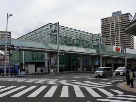 名鉄岐阜駅前 名鉄岐阜駅,新岐阜駅,岐阜市の写真素材