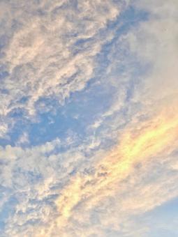 朝空と雲 朝空と雲の写真