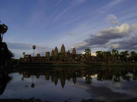 アンコールワット アンコールワット,遺跡,カンボジアの写真素材
