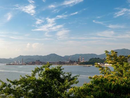 絶景 音戸の絶景,呉市,海の写真素材