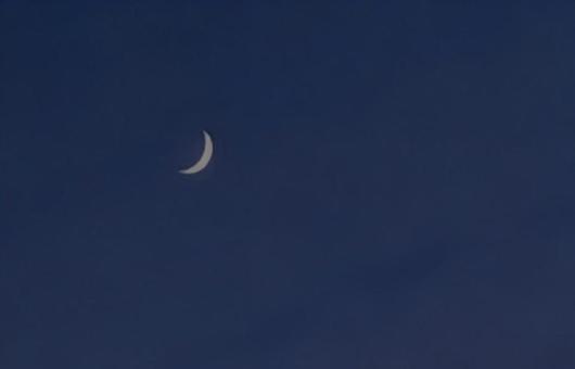 三日月 三日月,月,夜の写真素材