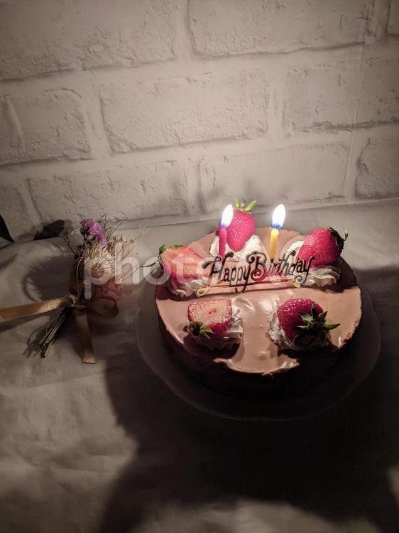 HappyBirthday パーティー,誕生日,誕生日ケーキの写真素材