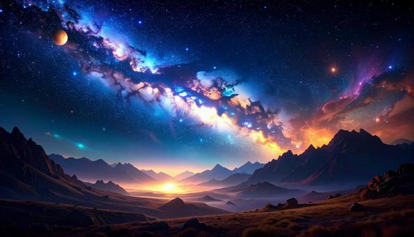 幻想的な宇宙 幻想的な宇宙の写真