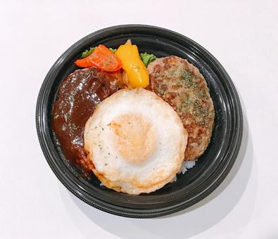 ロコモコ ロコモコ ロコモコ,ロコモコ丼,ハワイの写真素材