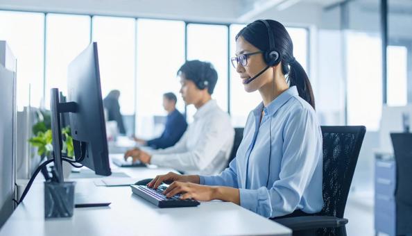 ビジネスオペレーターの写真