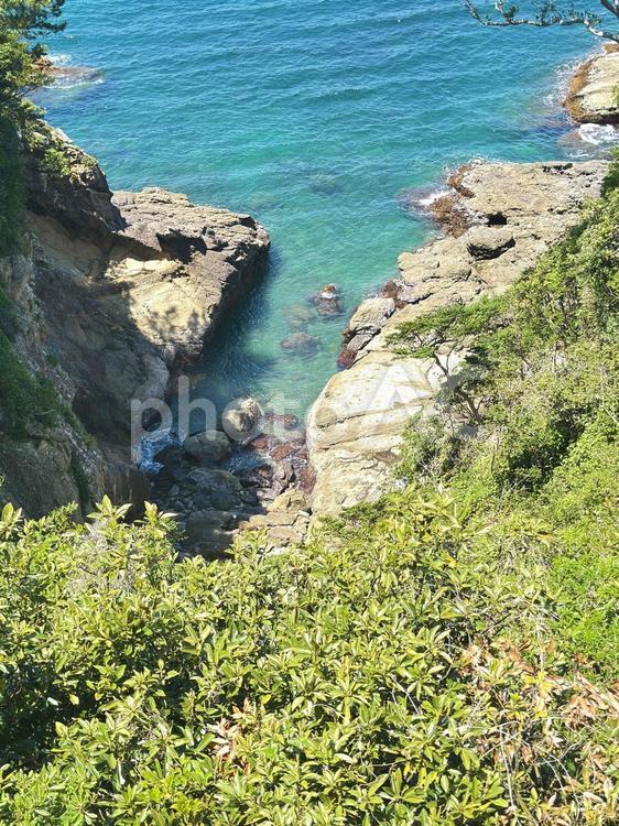 樫野埼灯台付近　園地内　紀伊大島　海 串本町樫野,紀伊大島,園地内の写真素材