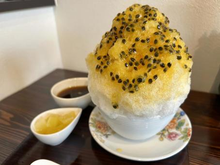 食べ物　かき氷 かき氷,純氷,氷の写真素材