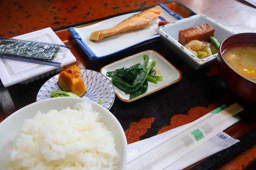 民宿の朝食 民宿の朝食 民宿,朝食,旅館の写真素材