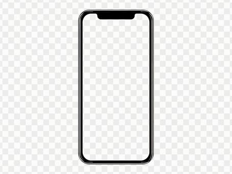 透過 枠だけのリアルなスマホ 黑 透過 枠だけのリアルなスマホ 黑 スマホ,スマートフォン,透過の写真素材