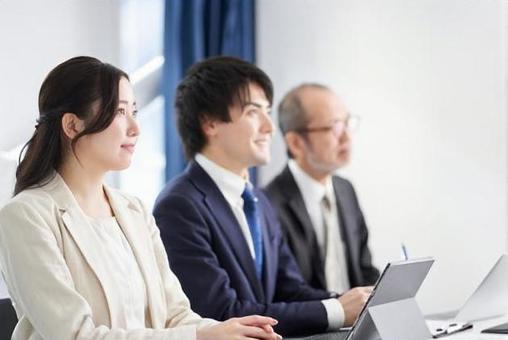 Asian business person listening to the seminar, seminário, ouvir, estudantes, JPG