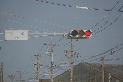 古い信号 古い信号,信号機,風景の写真素材