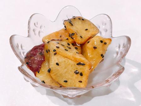 大学芋 大学芋 大学芋,大学いも,さつまいもの写真素材