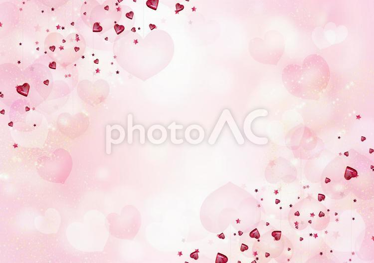 キラキラピンクのハートのテクスチャ素材 ハート,ピンク,キラキラの写真素材