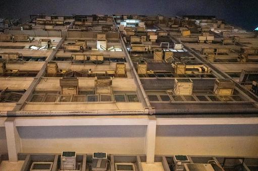 上海のビル 上海のビル 上海,ビル,室外機の写真素材