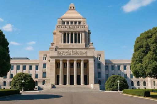 日本の国会議事堂・政治・国の象徴・議会 日本の国会議事堂・政治・国の象徴・議会の写真