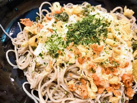 冷やしたぬきそば 冷やしたぬきそば 冷やしたぬき,蕎麦,揚げ玉の写真素材