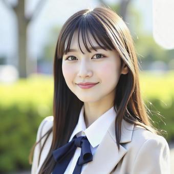 女子高校生 AI生成画像 女子高校生 AI生成画像 の写真