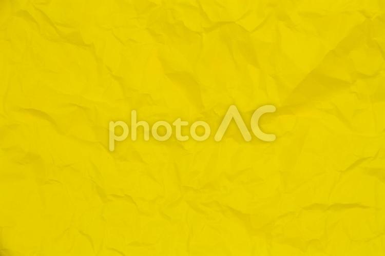くしゃくしゃの黄色い紙の背景 紙,くしゃくしゃ,黄色の写真素材