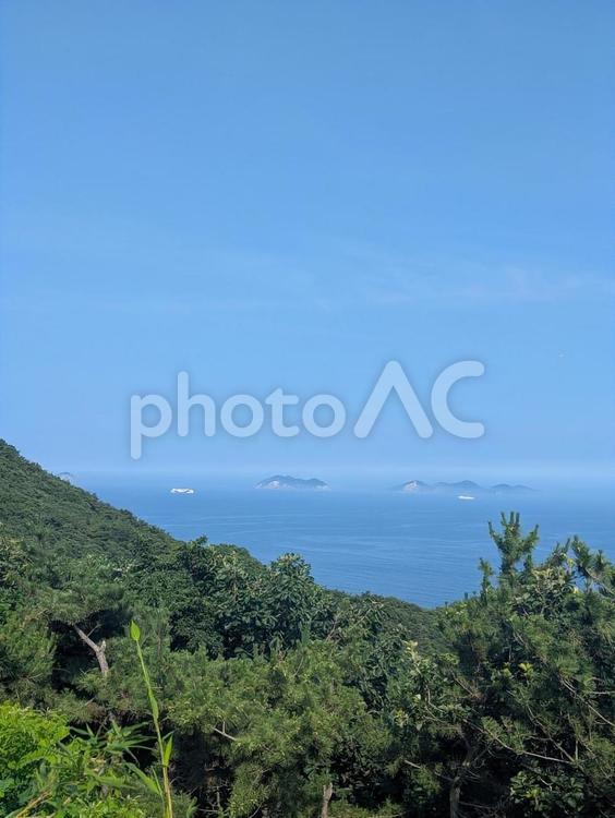 旅の途中で見つけた山と海 大連,中国,海之韻広場の写真素材
