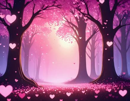 ガーリーな森林の風景04の写真