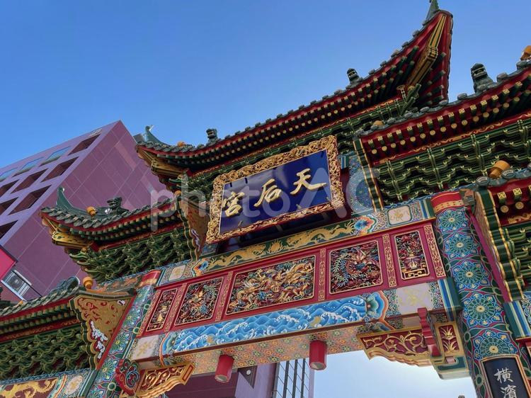 横浜中華街 横浜,神奈川,風景の写真素材