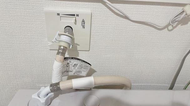 洗濯機給水栓 洗濯機,給水栓,水道の写真素材