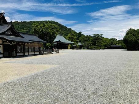 Photo, kashihara shrine, kashihara city, nara prefecture, a shrine, 