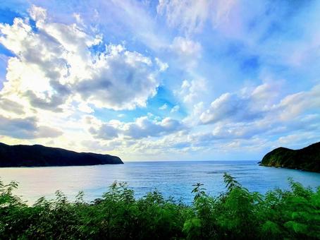 奄美大島　国直の海 奄美大島,奄美,海の写真素材