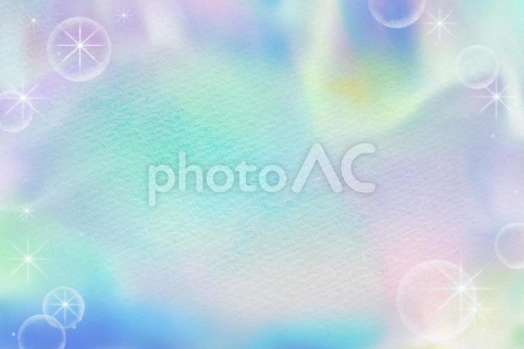 オーロラ風水彩模様の背景テクスチャ 水彩,水彩画,幻想的の写真素材