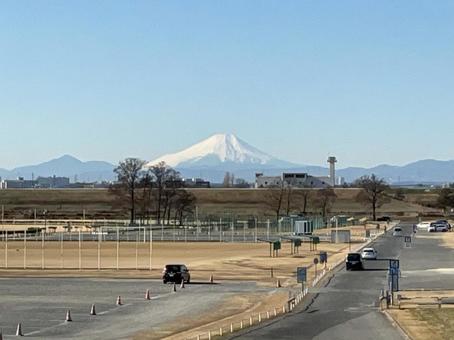 埼玉から見える富士山 埼玉から見える富士山の写真