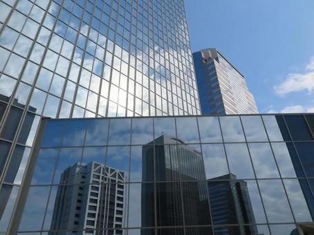 Office building with a reflective view Office building with a reflective view