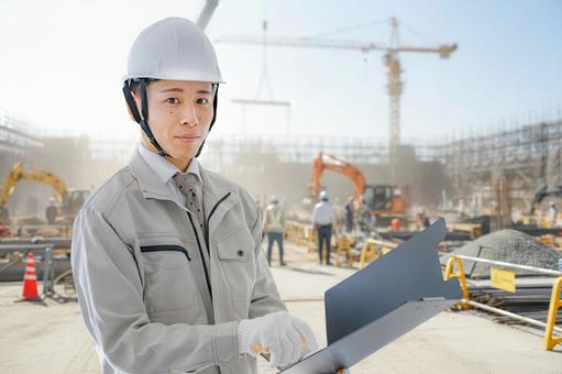 工事現場と作業員 工事現場と作業員 建設,工事,現場の写真素材
