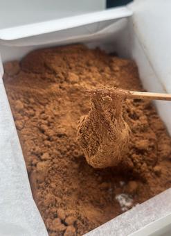 Warabimochi with plenty of soybean flour, JPG