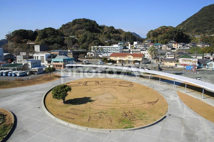 熊本県宇城市　海のピラミッドから見た風景 海のピラミッド,ピラミッド,三角形の写真素材