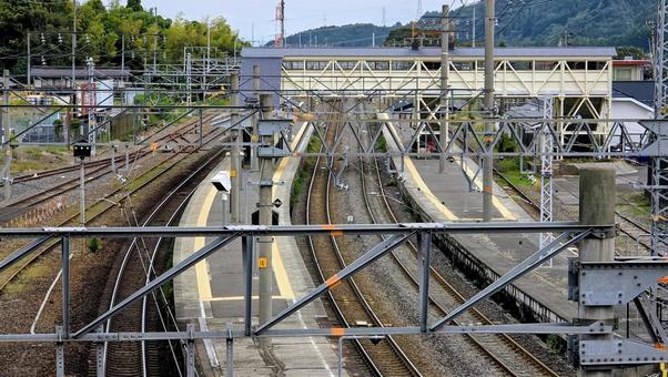 関ケ原駅 関ケ原駅 関ケ原駅,jr東海,田舎の写真素材